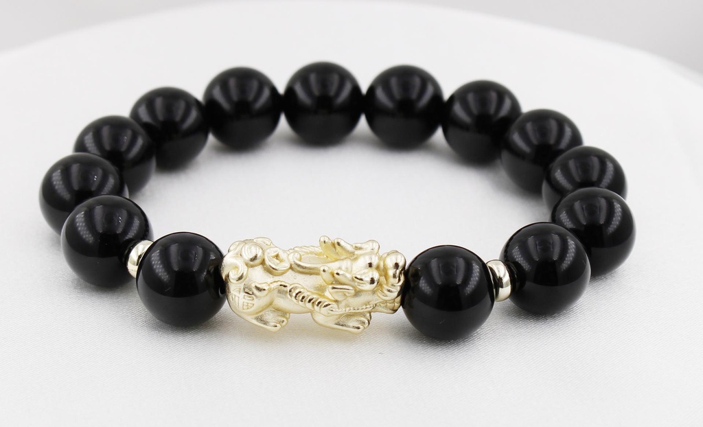 天然黑瑪瑙晶石手鏈